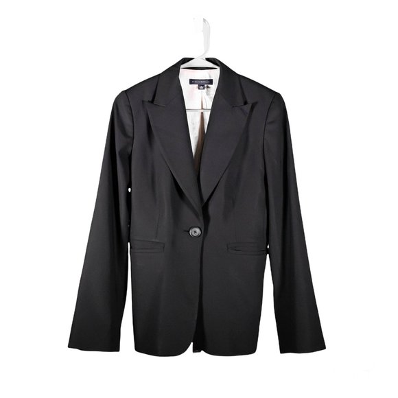 Banana Republic Women's Blazer Black Stretch Dressy Elegant Work Suit Jacket 6 - Picture 1 of 9